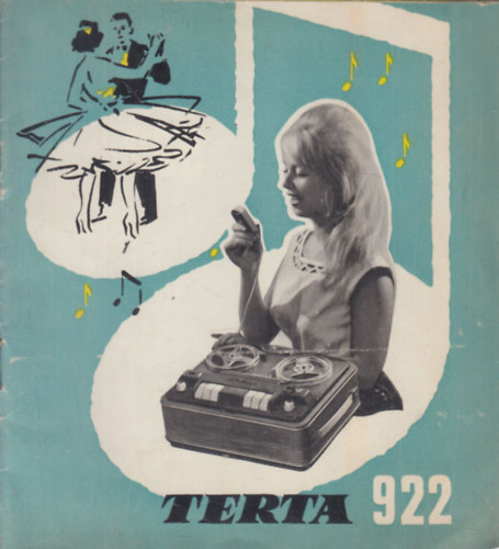 Terta 922. Magnofon (+ kapcsolsi rajz)- nmet nyelv prospektus