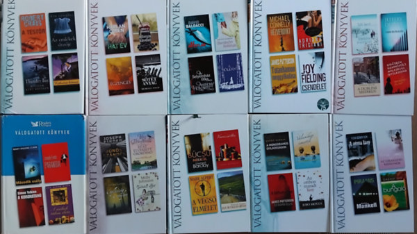 Henning Mankell - Sarah Jio - Erica James -Milly Johnson - Patrick Taylor - Jojo Moyes - Agatha Christie - Kim Edwards - Harlan Coben és még sokan mások - 10 db Reader's Digest válogatott könyv