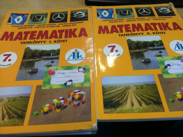 Csahóczi-Csatár-Kovács-Morvai-Széplaki-Szeredi - Matematika tankönyv 7. évfolyam I-II. kötet