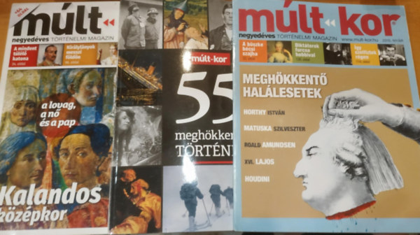 Bartal Csaba Ács Tibor Adrián (főszerk.) - 3 db Múlt-kor magazin (Szórványszámok, a terméklapon)