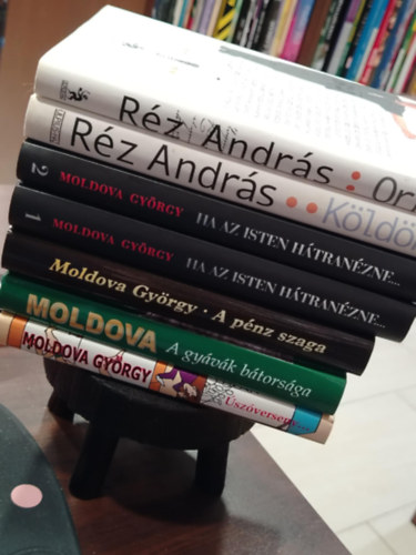 Moldova György Réz András - KÖNYVMENTŐ AJÁNLAT, 6 DB. Irodalom, magyar szerzők. Orr, Köldök, Ha az Isten hátranézne 1-2., A pénz szaga, a gyávák bátorsága, Úszóverseny