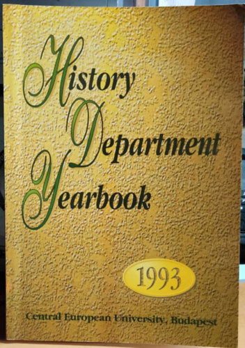 Pet Andrea - CEU History Department Yearbook 1993