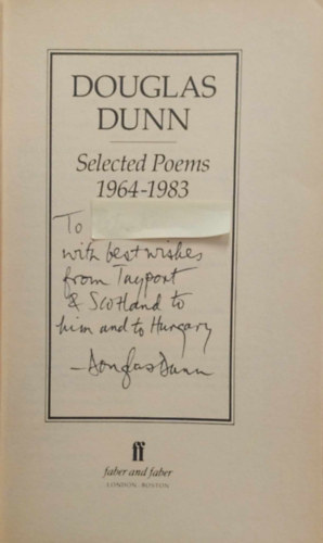 Douglas Dunn - Selected Poems 1964-1983