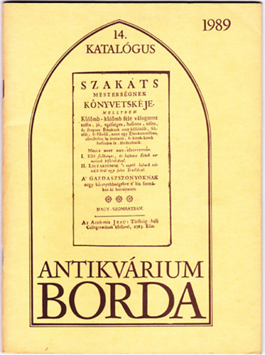 14. katalgus - Borda Antikvrium