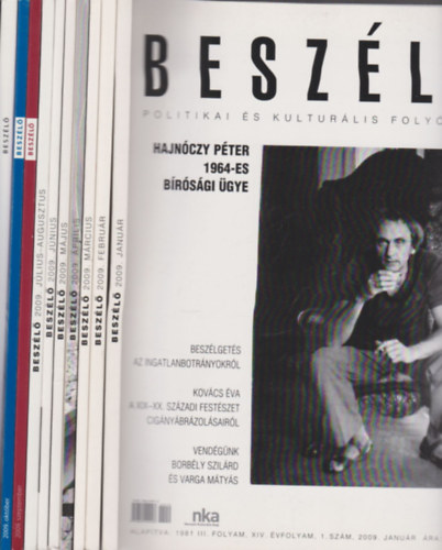 Besz�l� 2009/1-12. (teljes �vfolyam, lapsz�monk�nt)