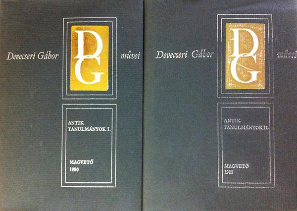 Devecseri Gábor - Antik tanulmányok I-II.