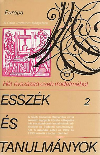 Jaroslava Pasiaková (vál.) - Esszék és tanulmányok (Hét évszázad cseh irodalmából) II.