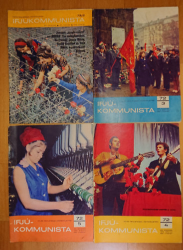 4 szám az Ifjúkommunista című lapból: 1972/3; 1972/4; 1972/5; 1973/2