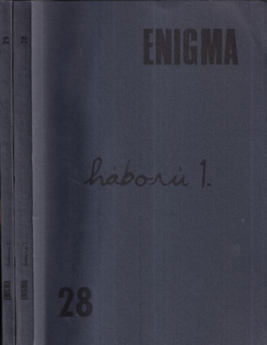 Markja Csilla  (szerk.) - Enigma 28-29: Hbor I-II. (Mvszetelmleti Folyirat)