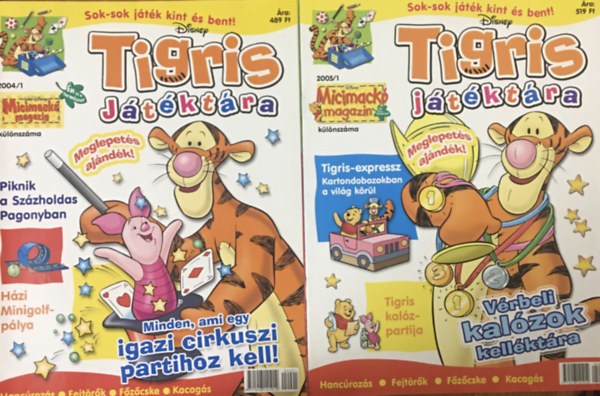 Tigris jtktra (A Micimack magazin klnszma) 2004/1, 2005/1 (2 db)