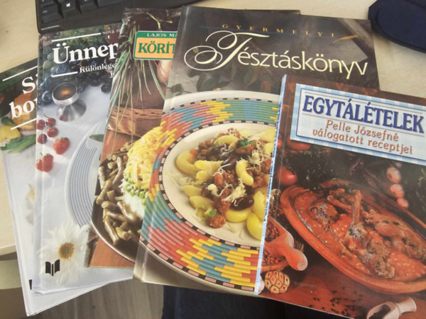 Srfalatok, borkorcsolyk + nnepi menk (Nova szakcsknyv) + 99 krts + Tsztaknyv + Egytltelek (Pelle Jzsefn receptjei)