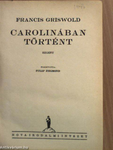 Francis Griswold - A Sea Island Lady - Carolinában történt
