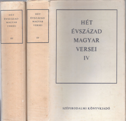 Ht vszzad magyar versei III-IV.