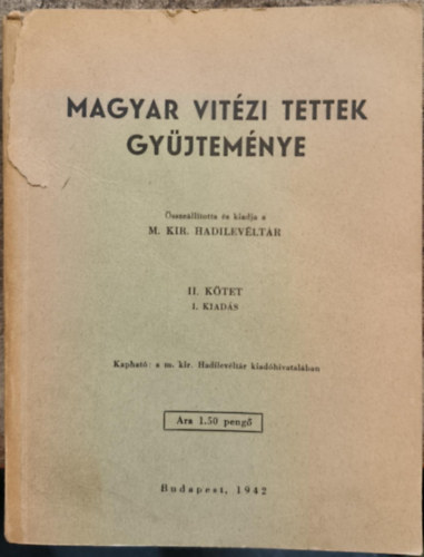 Magyar vitézi tettek gyűjteménye II. kötet