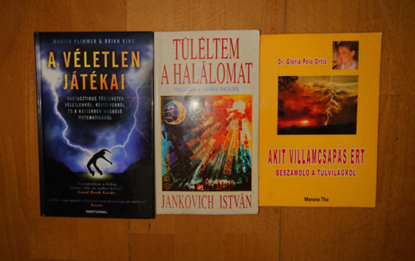 Dr. Jankovich István, Martin Plimmer Gloria Polo Ortiz - Brian King - 3 könyv a túlvilágról/csodás jelenségekről: Akit villámcsapás ért - Beszámoló a túlvilágról, Túléltem a halálom, A véletlen játékai