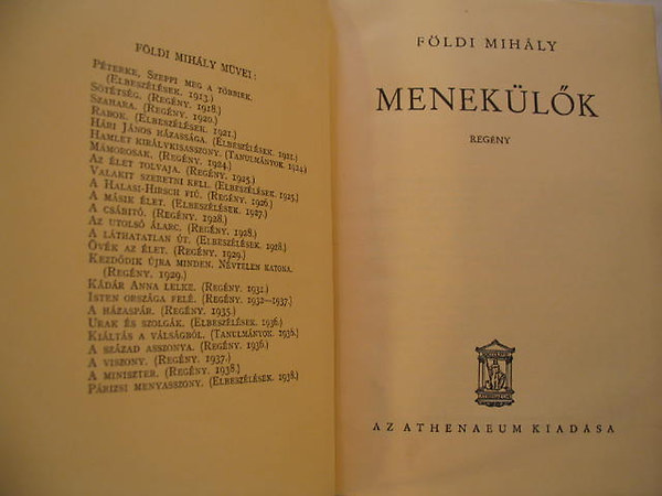 Földi Mihály - Menekülők
