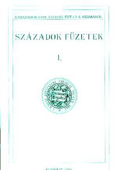 Pl Lajos - Szzadok fzetek 1. (1993. vi 125. vf. 3-4. szmbl)