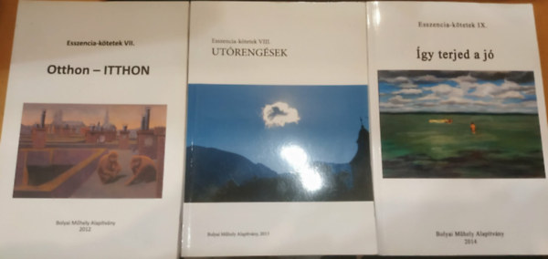 3 db Esszencia-k�tetek: VII.: Otthon-ITTHON + VIII.: Ut�reng�sek + IX.: �gy terjed a j�