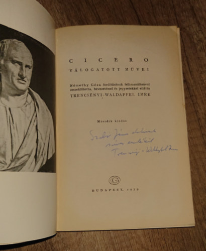 Marcus Tullius Cicero - Cicero v�logatott m�vei