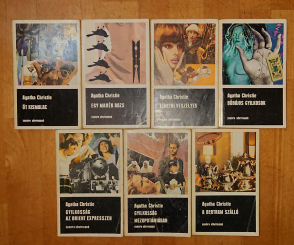 Agatha Christie - 7 krimi Agatha Christiet�l: A Bertram sz�ll�, Gyilkoss�g Mezopot�mi�ban, B�b�jos gyilkosok, Temetni vesz�lyes, Egy mar�k rozs, �t kismalac, Gyilkoss�g az Orient Expresszen