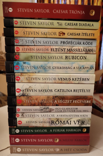 Steven Saylor - Roma Sub Rosa (Gordianus) sorozat 1-16. (A ht csoda, A nlusi rablk, A frik haragja, Rmai vr, A Vesta-szzek hza, Egy gladitor csak egyszer hal meg, A vgzet fegyvere, Catilina rejtlye, Venus kezben, Gyilkossg a Via Appin,