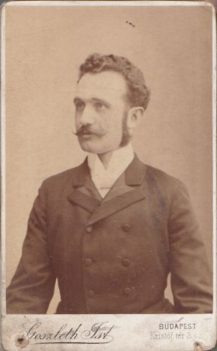 Goszleth Istv�n: Ismeretlen f�rfi (7x10,5 cm) (vizitk�rtya)