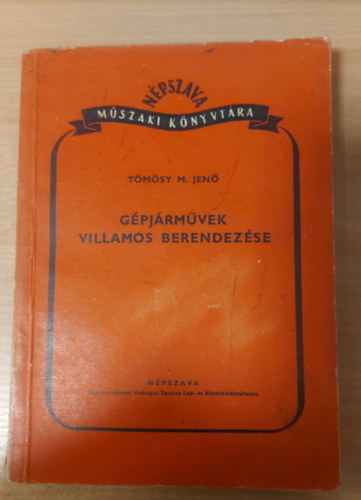 T�m�ssy M.Jen� - G�pj�rm�vek villamos berendez�se