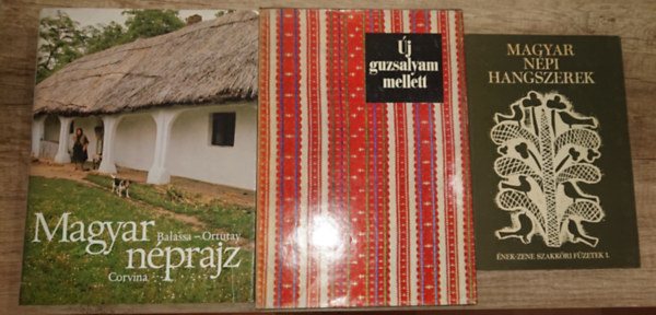 Balassa-Ortutay, Kallós Zoltán - 3 fontos könyv a magyar népzene kedvelőinek: Magyar népi hangszerek, Új guzsajam mellett, Magyar néprajz