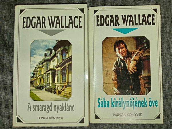 Edgar Wallace - A smaragd nyaklánc + Sába királynőjének öve (2 kötet)