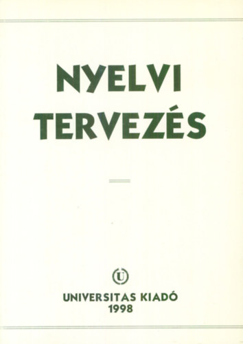 Tolcsvai Nagy Gbor /szerk./ - Nyelvi tervezs