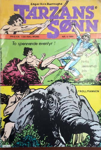 Rice Edgar Burroughs - Tarzans Sonn 1986 Nr5 (svd nyelv Tarzan kpregny)