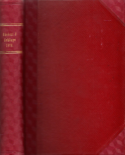 B�n�czi J�zsef  (szerk.) - Izraelita Magyar Irodalmi T�rsulat  (IMIT) �vk�nyv 1914.