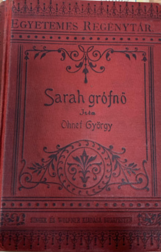 Ohnet Gy�rgy - Sarah gr�fn� I.