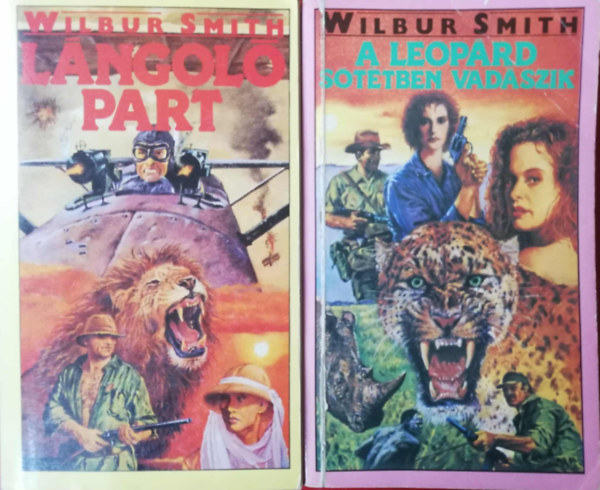 Wilbur Smith - 2 darab Wilbur Smith k�nyv (L�ngol� part, A leop�rd s�t�tben vad�szik)