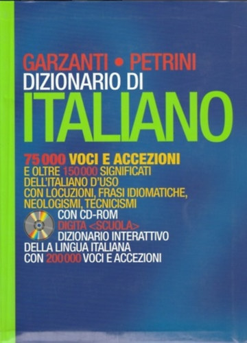 Dizionario di italiano (Garzanti - Petrini) (olasz egynyelv sztr)