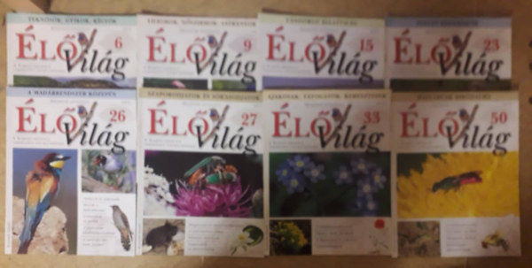 Ujhelyi Péter (szerk.) - 8 db szórványszám az ÉlőVilág magazin számai közül