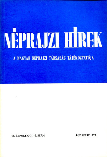N�prajzi h�rek (1977. VI. �vfolyam 1-2. sz�m)