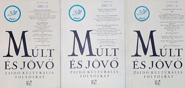 3db m� a M�lt �s j�v�-Zsid� kult�r�lis foly�iratb�l - 2001/2., 3., 4.
