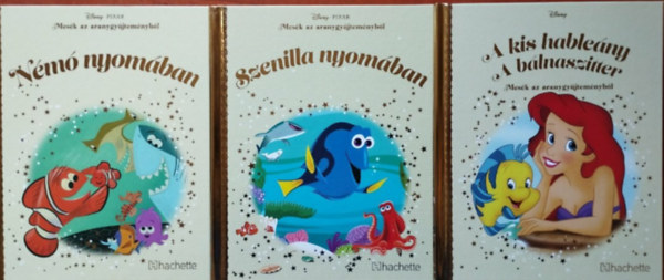 Walt Disney - 3db Mesék az aranygyűjteményből:Némó nyomában,Szenilla nyomában,A kis hableány - A bálnaszitter
