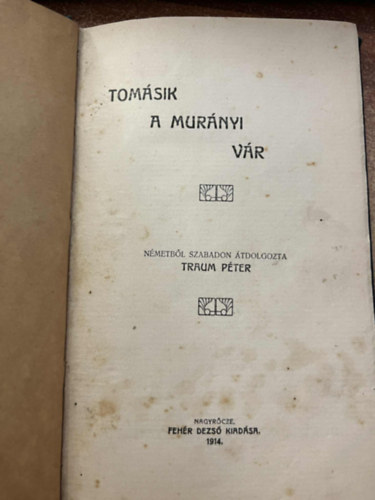 Tom�sik S�muel - A mur�nyi v�r