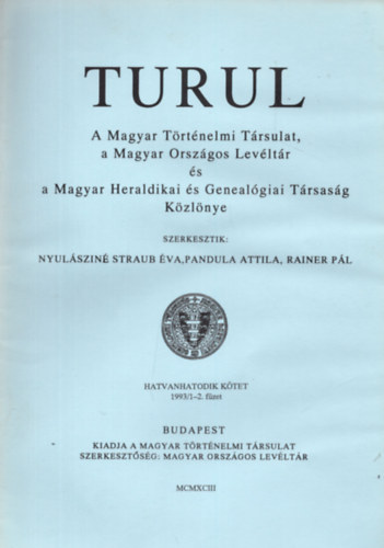 Turul 1993/1-4.
