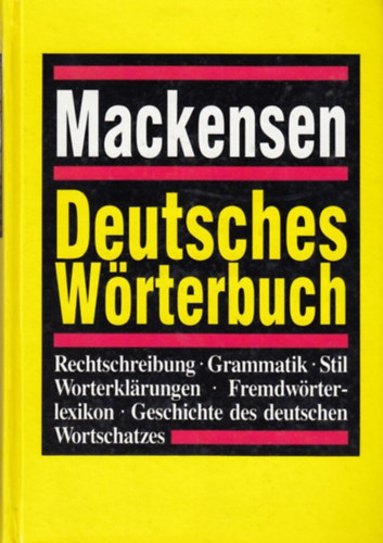 Lutz Dr. Mackensen - Deutsches Wrterbuch (Mackensen)