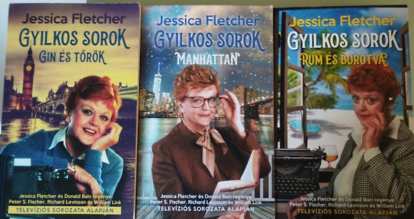 Jessica Fletcher - 3db Fletcher Jessica könyv Gyilkos sorok:Gin és tőrök,Manhattan,Rum és borotva