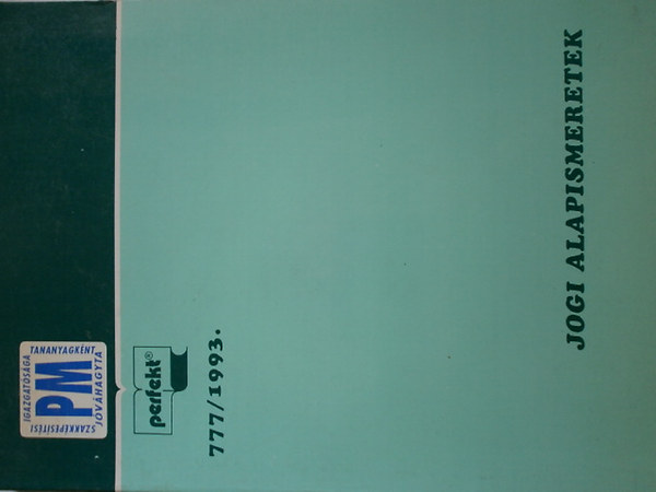 Ttnyi Zoltn Nmeth Istvn - Jogi alapismeretek - 777/1993