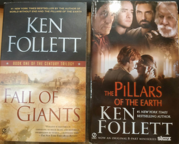 Ken Follett - 2 db Ken Follett: The Pillars of the Earth + Fall of Giants