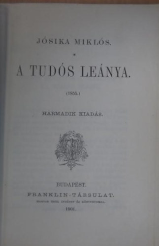 J�sika Mikl�s - A tud�s le�nya