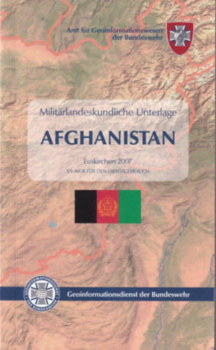 Militarlandeskundliche Unterlage Afghanistan ( trkppel )