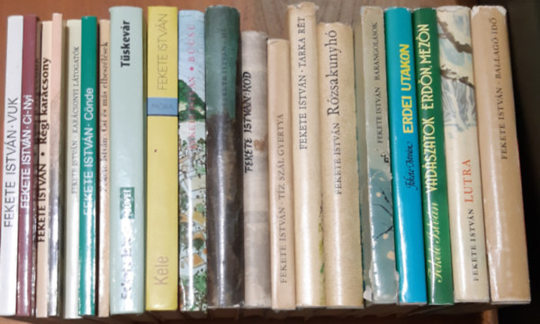 Fekete István - Vuk + Ci-Nyi + Régi Karácsony + 21 nap + Cönde + Csí + Tüskevár + Kele + Búcsú + Hú + Köd + Tíz szál gyertya + Tarka rét + Rózsakunyhó + Barangolások + Erdei utakon + Vadászatok erdőn, mezőn + Lutra + Ballagó idő