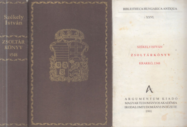 Sz�kely Istv�n - Zsolt�rk�nyv 1548. (Bibliotheca Hungarica Antiqua XXVI.)- k�s�r�f�zettel