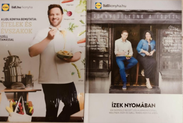 Szll Tams - 2 db Lidl szakcsknyv ( egytt ) 1. telek s vszakok, 2. zek nyomban